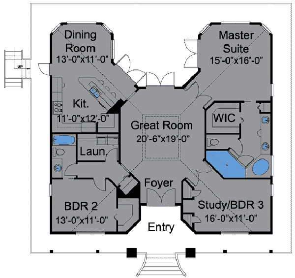 Download this Main Floor House Blueprint picture
